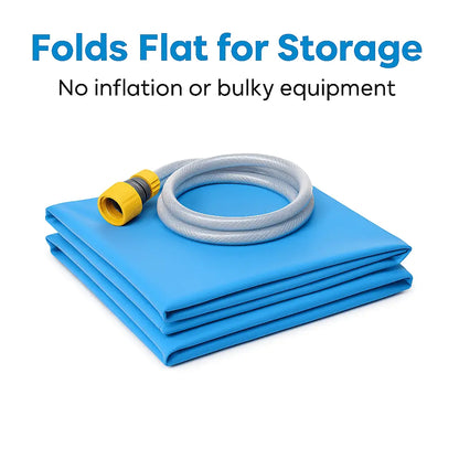 Sprinkler Splash Pad for Dogs & Kids 170 cm – Large Non - Slip PVC Water Play Mat, Adjustable Fountain Height, Foldable & Durable Outdoor Sprinkler Pad - mafooouk